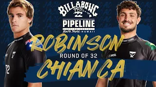 Chianca vs. Robinson Billabong Pro Pipeline - Round of 32 Heat Replay