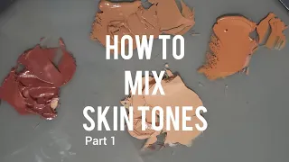 How To Mix Skin Tones| Easy Method For Oil Paint
