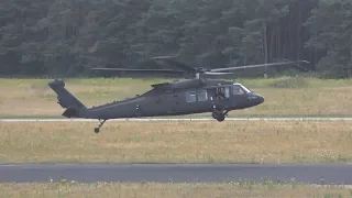 [4K[ USAR UH-60's, CH-47's Arrival at Eindhoven (22-06-2018) [EHEH]