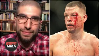 'Those 60 seconds are why Nate Diaz is the legend that he is' - Ariel Helwani |  DC & Helwani