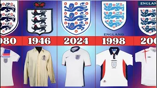 England national football team evolution jersey | History jersey football