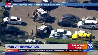 Driver, 2 passengers taken into custody in Anaheim after pursuit