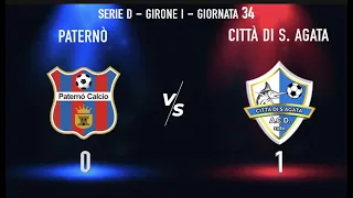 Serie D | Paternò 0:1 Città di S. Agata | Girone I - Giornata 34