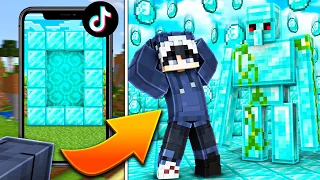 Ich teste ILLEGALE TIKTOK LIFEHACKS in Minecraft...