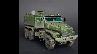 Сборка модели бронеавтомобиля Тайфун-Урал (Урал-63095) в масштабе 1/35, RPG.