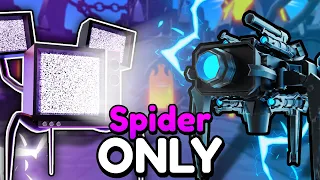 I Used ALL Spider Units In Toilet Tower Defense! (Roblox)