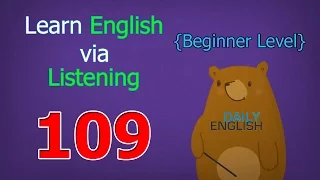 Learn English via Listening Beginner Level | Lesson 109 | Time