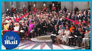 Platinum Jubilee: Royals attend service of thanksgiving at St Paul's