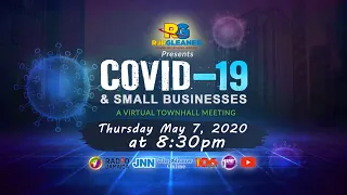 RJRGleaner Virtual Town Hall Meeting COVID-19 & Small Businesses @8:30pm