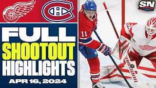 Detroit Red Wings at Montreal Canadiens | FULL Shootout Highlights - April 16, 2024