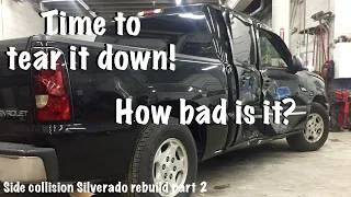 Silverado side collision cab swap rebuild part 2