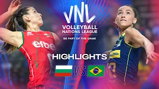 🇧🇬 BUL vs. 🇧🇷 BRA - Highlights | Week 3 | Women's VNL 2024