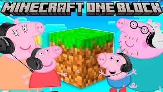 Peppa Pig Play Minecraft One Block