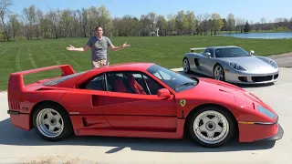 Porsche Carrera GT vs Ferrari F40: $1 Million Supercar Icon Battle