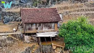 The couple restored and renovated the decaying wooden house, making the child extremely happy