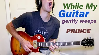 Prince - "While My Guitar Gently Weeps" Solo Cover | Live at Rock and Roll Hall of Fame