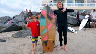 I Tried a Handmade Cork Surfboard Shaped by a Grom