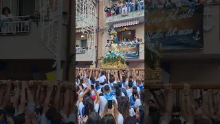 #SPETTACOLARE USCITA DI CORSA #DELLA PROCESSIONE DELLA MADONNA DI PORTOSALVO a #BAGNARA CALABRA2/10