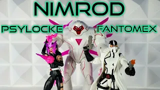 Marvel Legends Nimrod Psylocke Fantomex 3 Pack Amazon Exclusive Action Figures Review