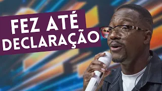 Mumuzinho se declara para esposa no Faustão: "Consertou muita coisa"