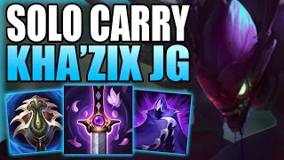 THIS IS HOW YOU CAN SOLO CARRY GAMES EASILY WITH KHA'ZIX JUNGLE! - Gameplay Guide League of Legends