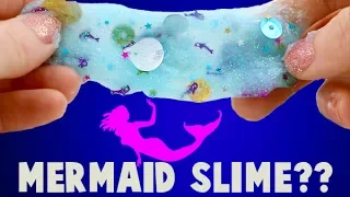 Mermaid SLIME??? How to Make Mermaid Slime
