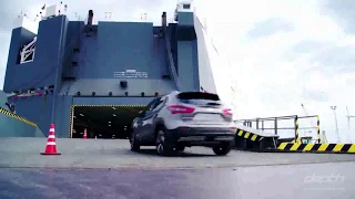 Cars loading on a RoRo ship (Driver's Point of View) - DepthRoRo.com