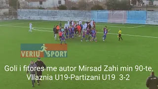 Ndeshja e Superligës U-19, Vllaznia mund Partizanin 3-2. Shënon Mirsad Zahi në minutën e 90-të