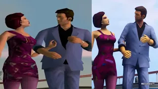 Change In Meeting Mercedes GTA Vice City Definitive Edition Remaster Ps5 2021 Vs Gta Vice City 2002