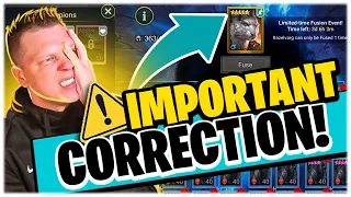 I NEED TO CLARIFY THIS FROM LAST VIDEO SORRY! | RAID Shadow Legends