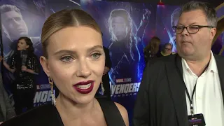 Avengers: Endgame Global Press Tour  UK Fan Event Scarlett Johansson  / Black Widow"