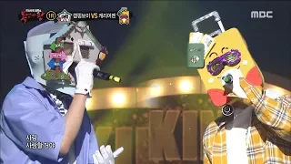 [King of masked singer] 복면가왕 - 'camping boy' VS 'carrier man' 1round - Dance with wolf 20180513