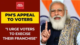 PM Modi Urges Voters To Exercise Their Franchise In Record Numbers