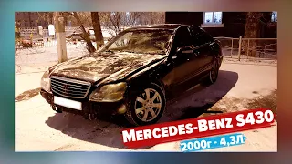 Mercedes-Benz S-Class S430 W220 2000г (4.3 л, 279 л.с) | Бизнес-класс за 300 тысяч рублей в 2022