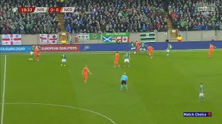 Frenkie de Jong backheel pass vs Northern Ireland