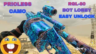 HOW TO UNLOCK PRICLESS CAMO ON THE RGL-80 FAST AS POSSIBLE MW3 *PATCHED*