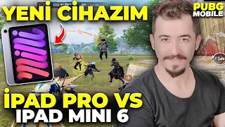 YENİ CİHAZIM ! İPAD MİNİ 6 TABLET KUTU AÇILIMI & PUBG MOBİLE TEST İPAD MİNİ 6 VS İPAD PRO 11 2022