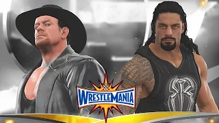 Undertaker Vs Roman Reigns WrestleMania 33 MATCH HIGHLIGHTS (WWE 2K17 Simulation)