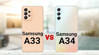 Samsung Galaxy A33 vs Samsung Galaxy A34