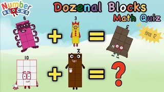 DozenalBlocks Math quiz ｜Numberblocks｜Base 12