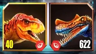 TYRANNOSAURUS REX Vs IRRITATOR LEVEL 622 - Jurassic World The Game