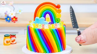 Satisfying Rainbow Candy Cake🌈1000+ Miniature Rainbow Cake Recipe🌞Best Of Rainbow Cake Ideas