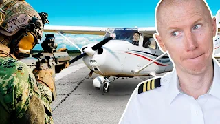 Civilian Pilot Lands at Military Base | ATC vs Pilot