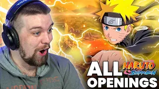 First Time Reacting to ALL Naruto Shippuden Openings! | 1-20 🔥👀