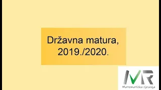 Državna matura iz Matematike B razina 2020., jesen