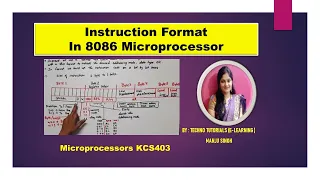 U3 L10 | Instruction Format of 8086 Microprocessor | Instruction Templates for 8086 Microprocessor