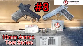 10mm Ammo Testing Series: #8 Underwood XTP 180gn | 5" AND 3.8" Barrels | Accuracy/Gel