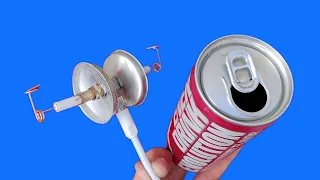 Make the most powerful antenna with a switch and a drink can to receive all terrestrial channels