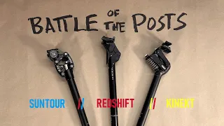 Which Suspension Seatpost is the Best on the Market??? | Suntour Vs Redshift vs Kinekt