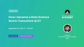 How I became a Data Science Senior Consultant @ EY